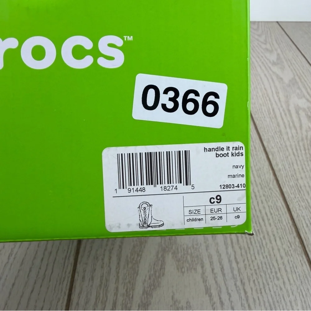 Crocs Kids’ Handle It Rain Boots c9 Navy Blue $45 Children's Shoes